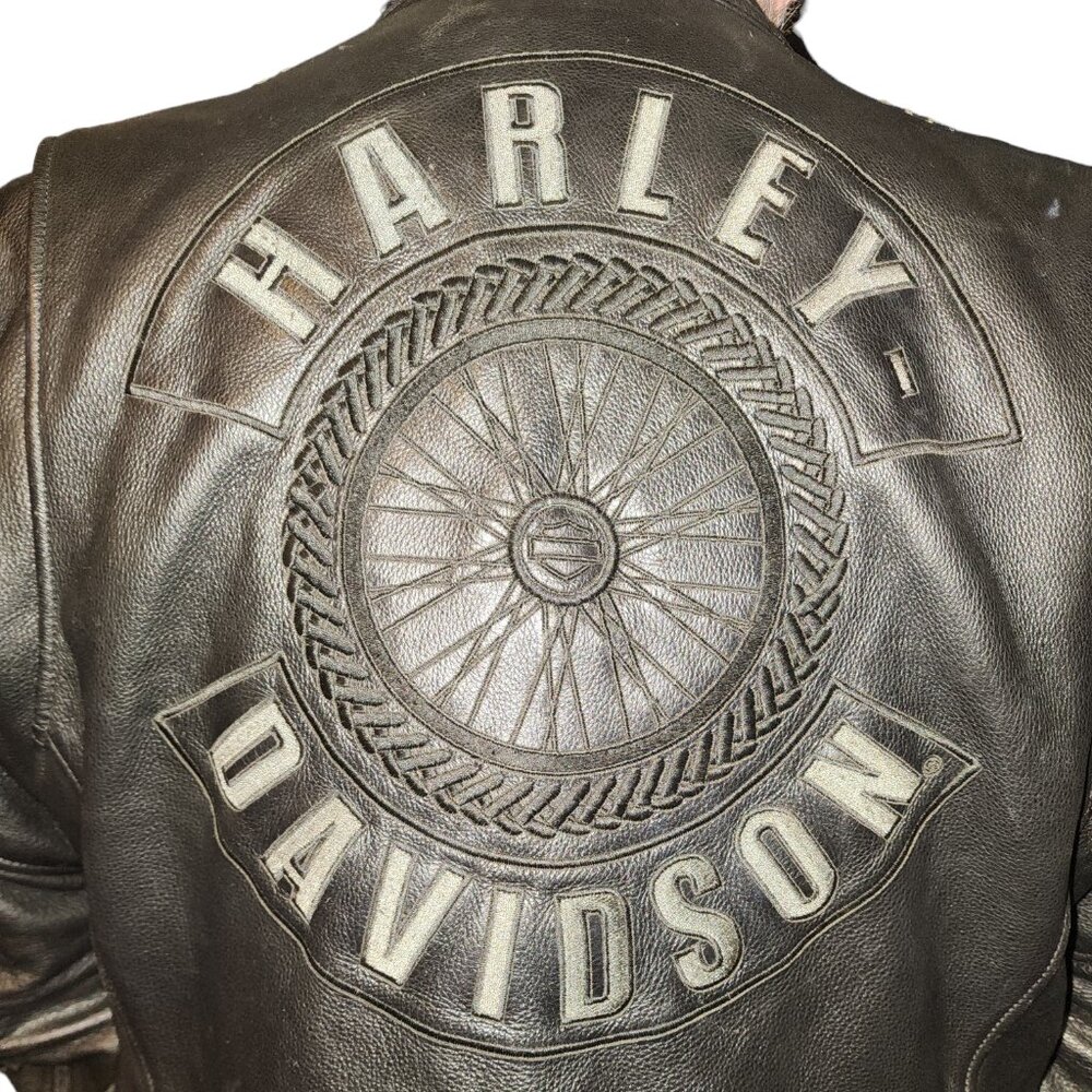 Women's Plus Size 2W Harley Davidson Willie G Leather Jacket Excellent Condition